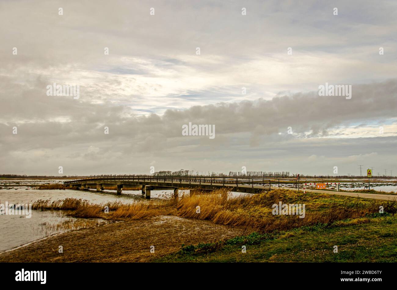 Werkendam, The Netherlands, December 29, 2024 bridge, temporarily