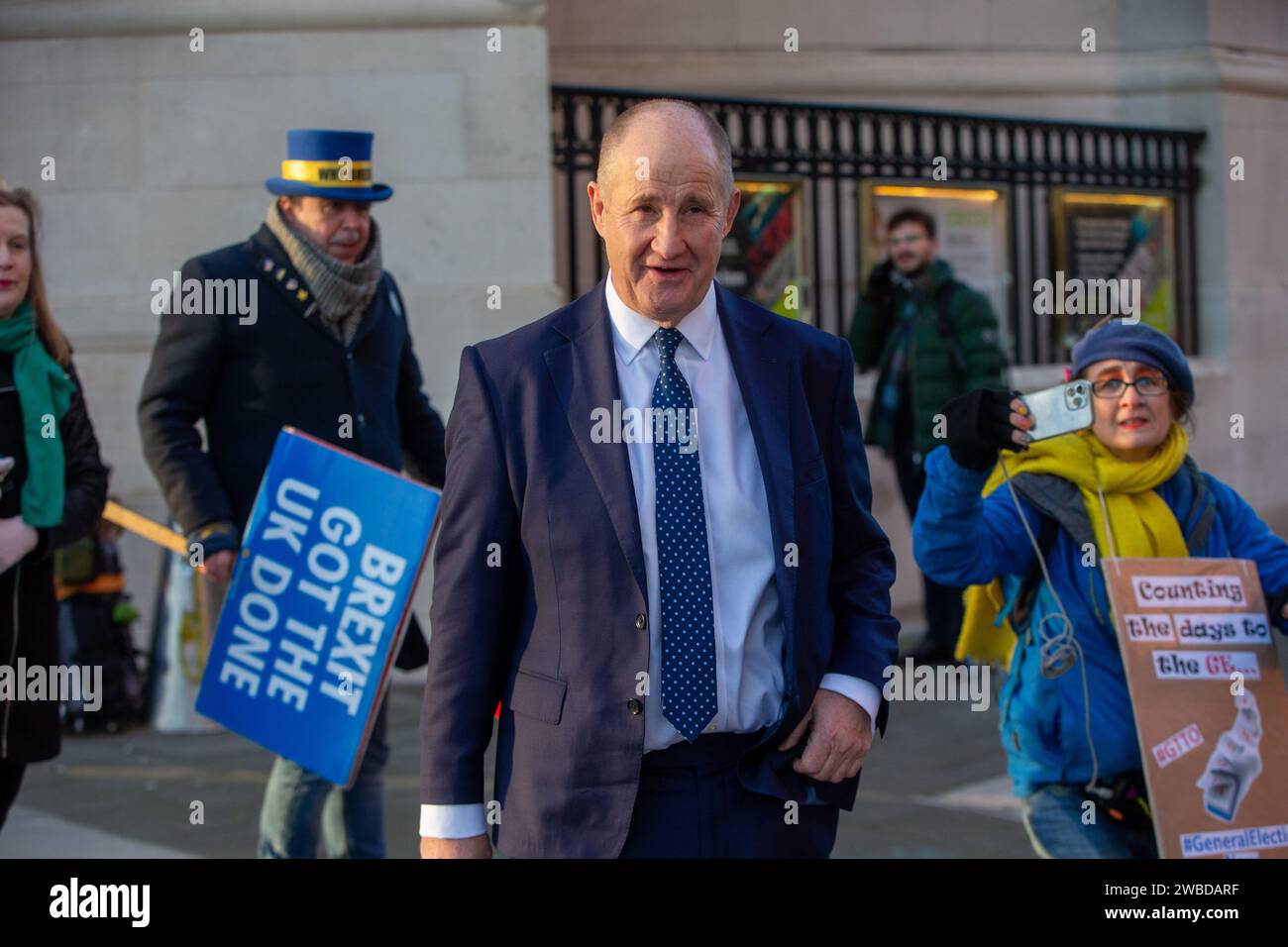 London England UK 10th Jan 2024 Post Office Minister KEVIN   London England Uk 10th Jan 2024 Post Office Minister Kevin Hollinrake Is Seen In Westminster After Morning Media Round Credit Image Tayfun Salcizuma Press Wire Editorial Usage Only! Not For Commercial Usage! 2WBDARF 