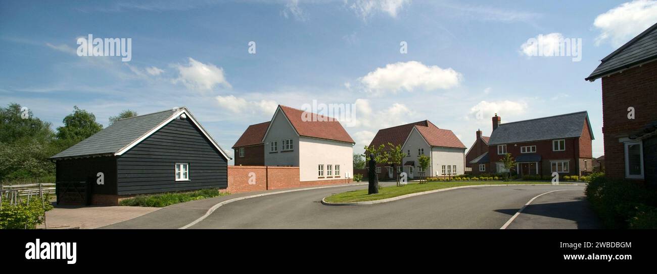 New residential housing for sale, south east England, UK Stock Photo