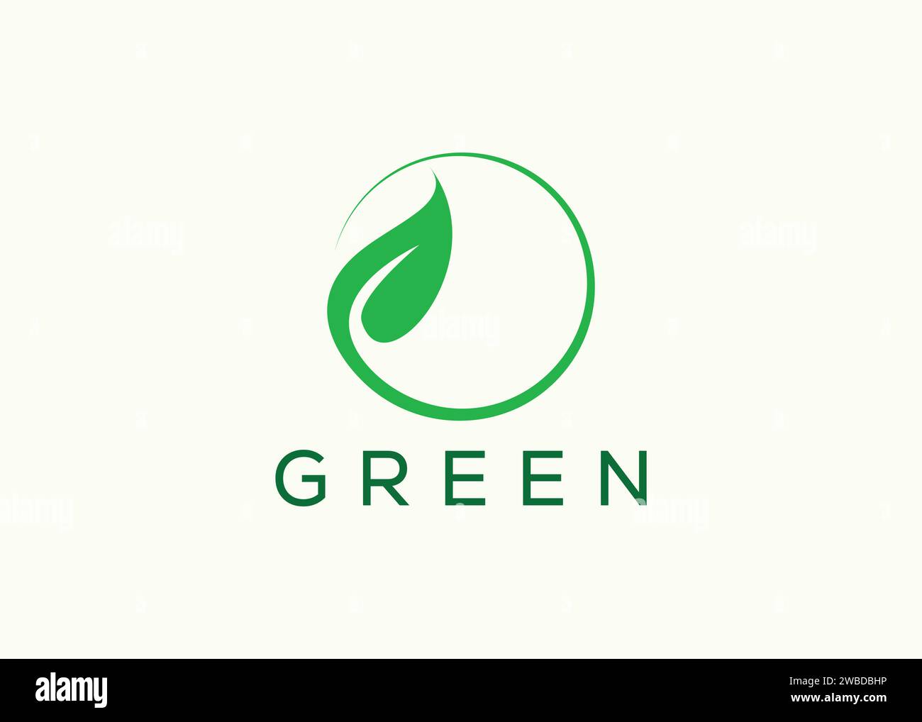 Green leaf logo design vector template. Nature Growth Leaf vector logo ...