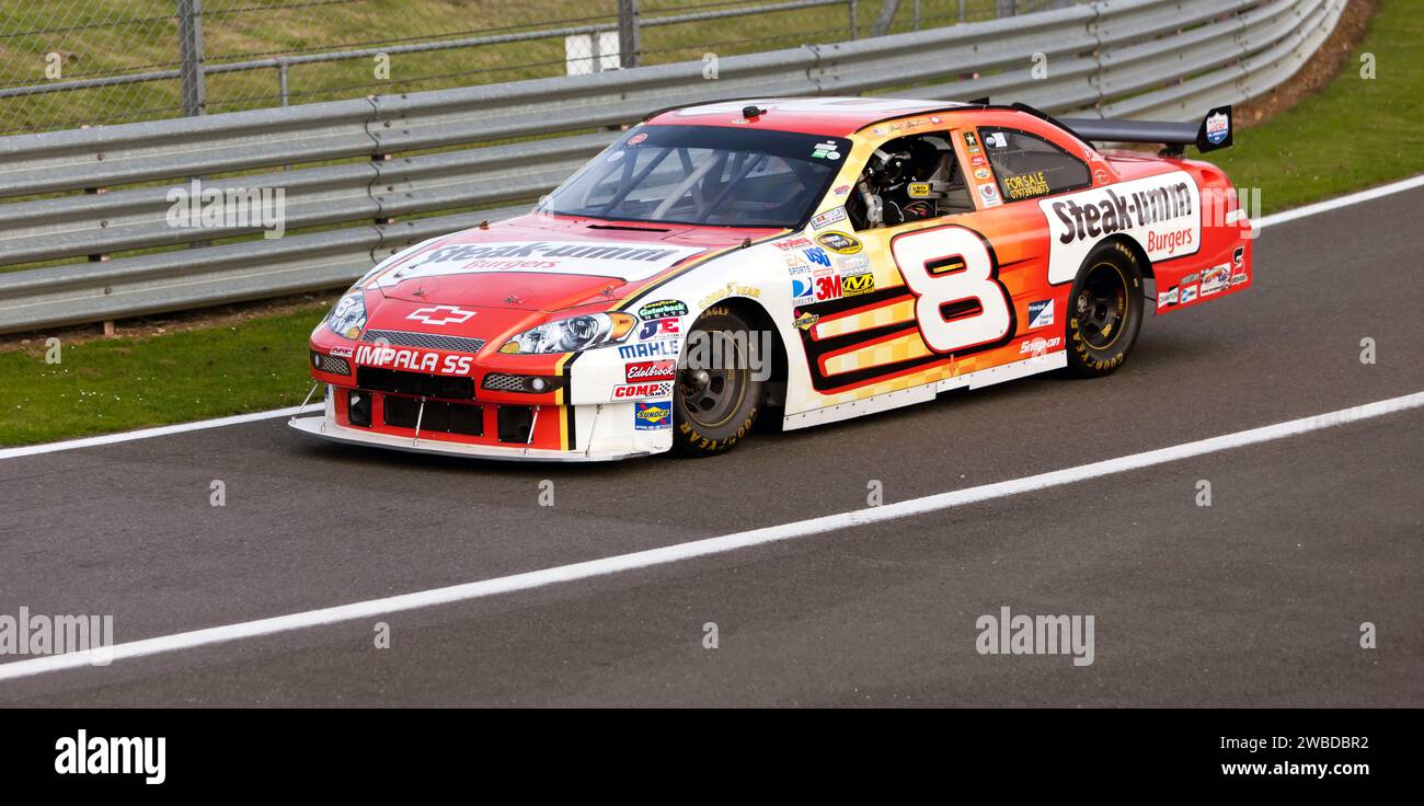 Robin Stephens, 2007, Chevrolet Impala SS, in the pit lane after taking part in the 75th Anniversary of Nascar Demonstration Stock Photo