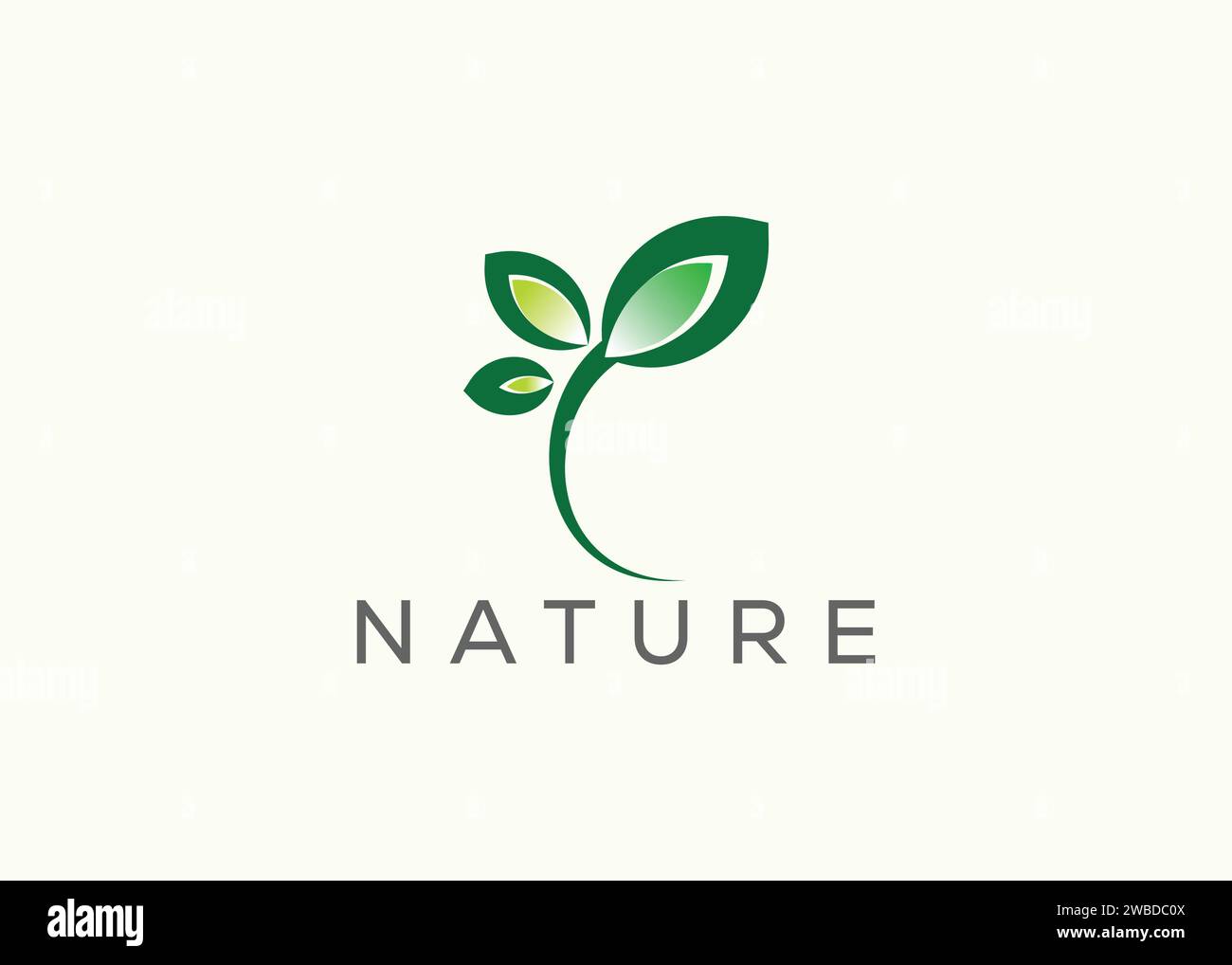 Green leaf logo design vector template. Nature Growth Leaf vector logo ...