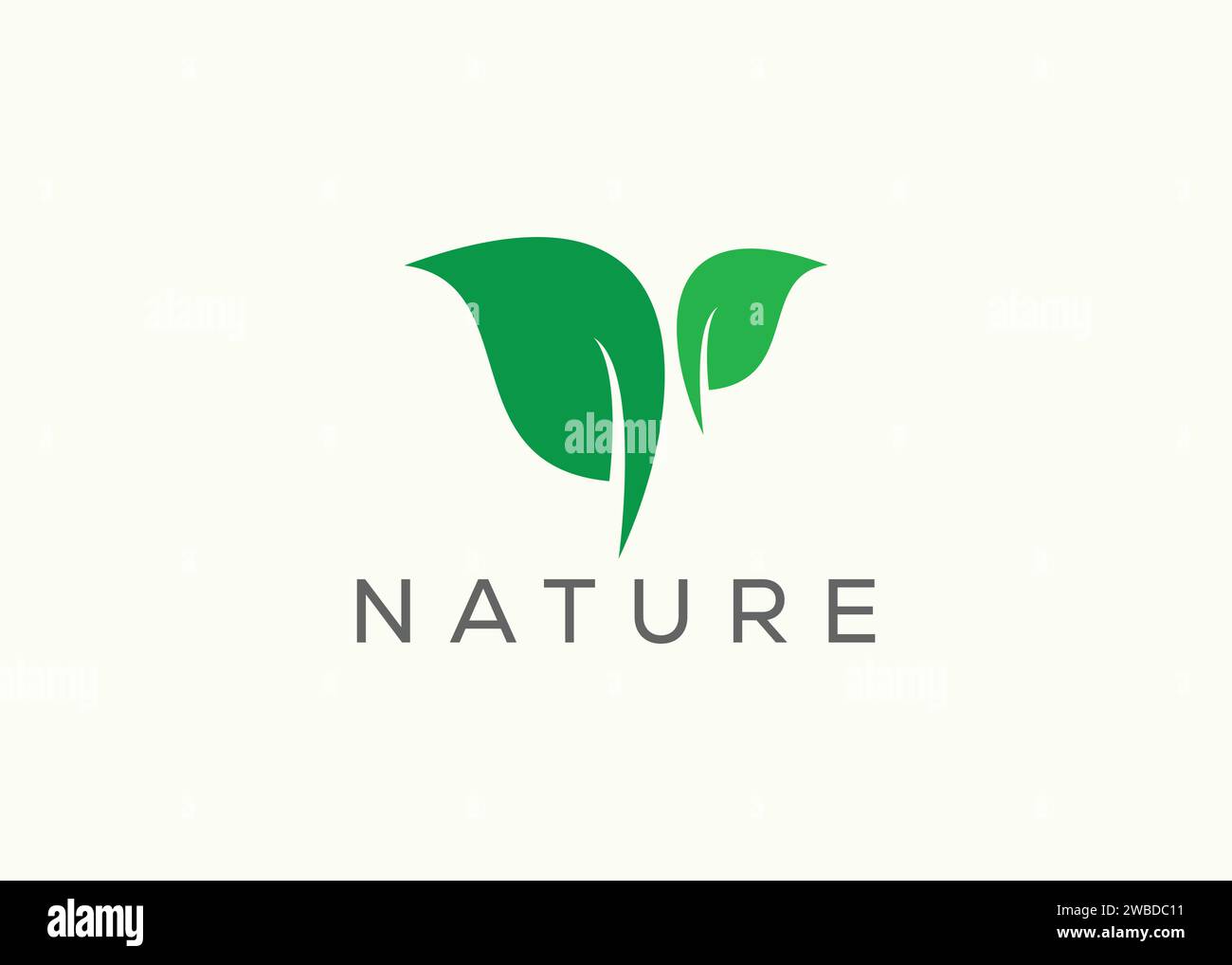 Green leaf logo design vector template. Nature Growth Leaf vector logo ...