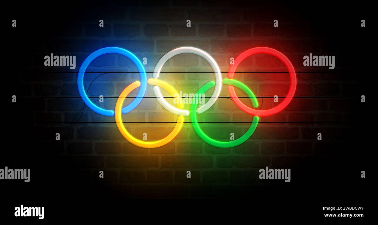 Olympic rings. Olympic Games logo. 36240932 Vector Art at Vecteezy
