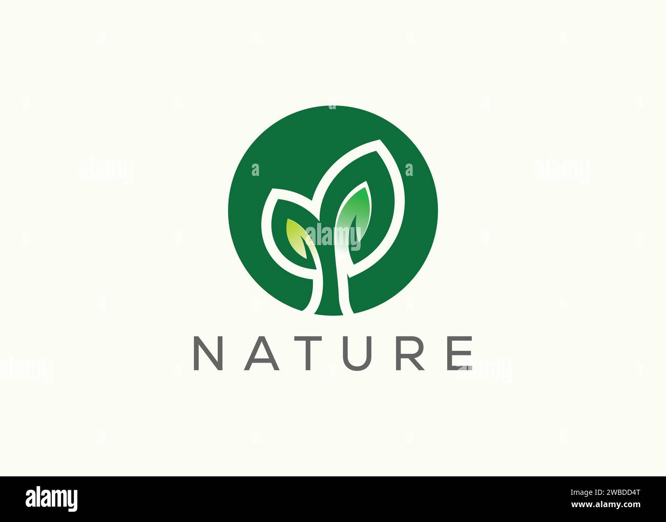 Green leaf logo design vector template. Nature Growth Leaf vector logo ...