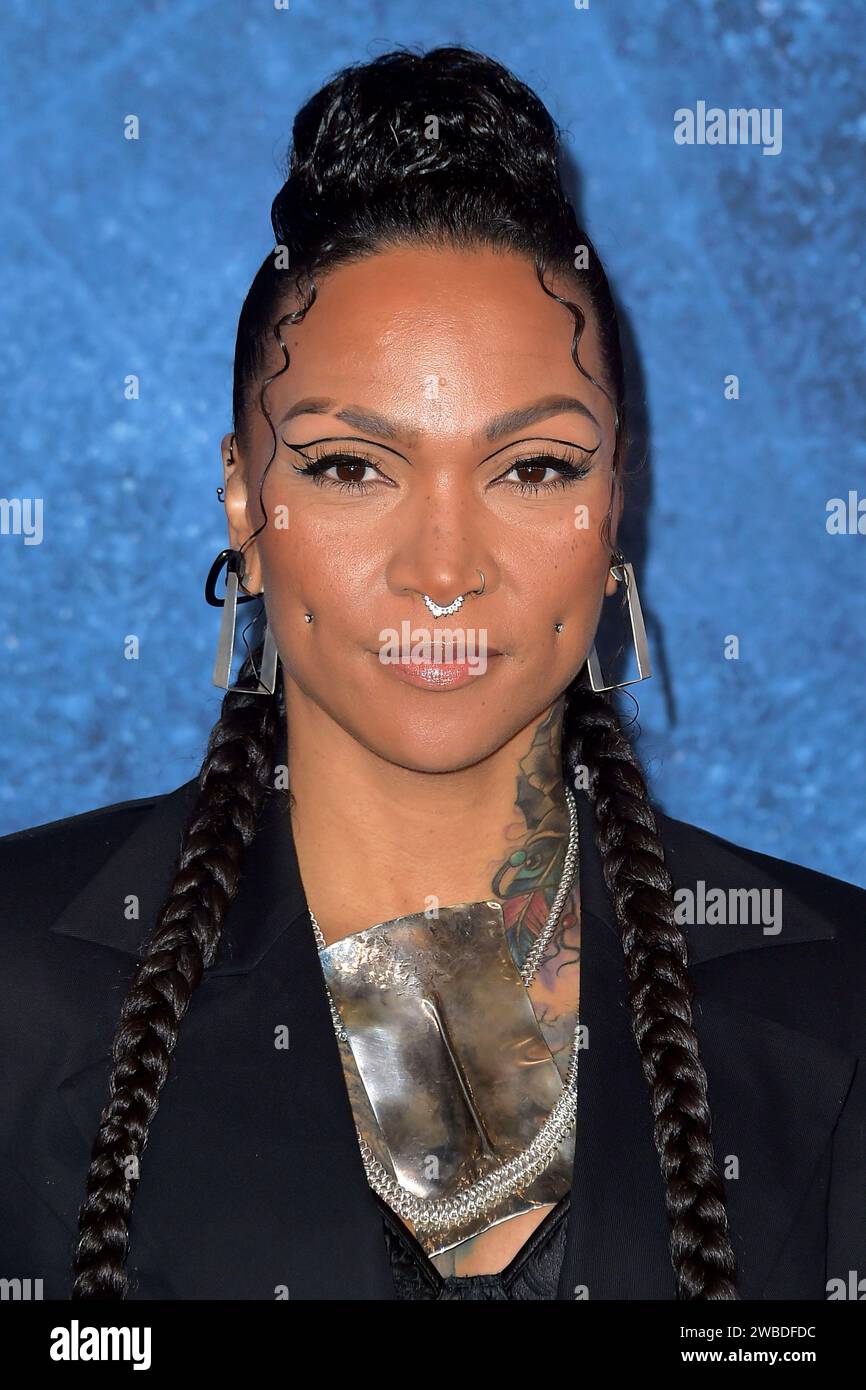 Kali Reis bei der Premiere der HBO TV-Serie True Detective: Night Country im Paramount Theater. Los Angeles, 09.01.2024 *** Kali Reis at the premiere of the HBO TV series True Detective Night Country at the Paramount Theater Los Angeles, 09 01 2024 Foto:xD.xStarbuckx/xFuturexImagex detective_4235 Stock Photo