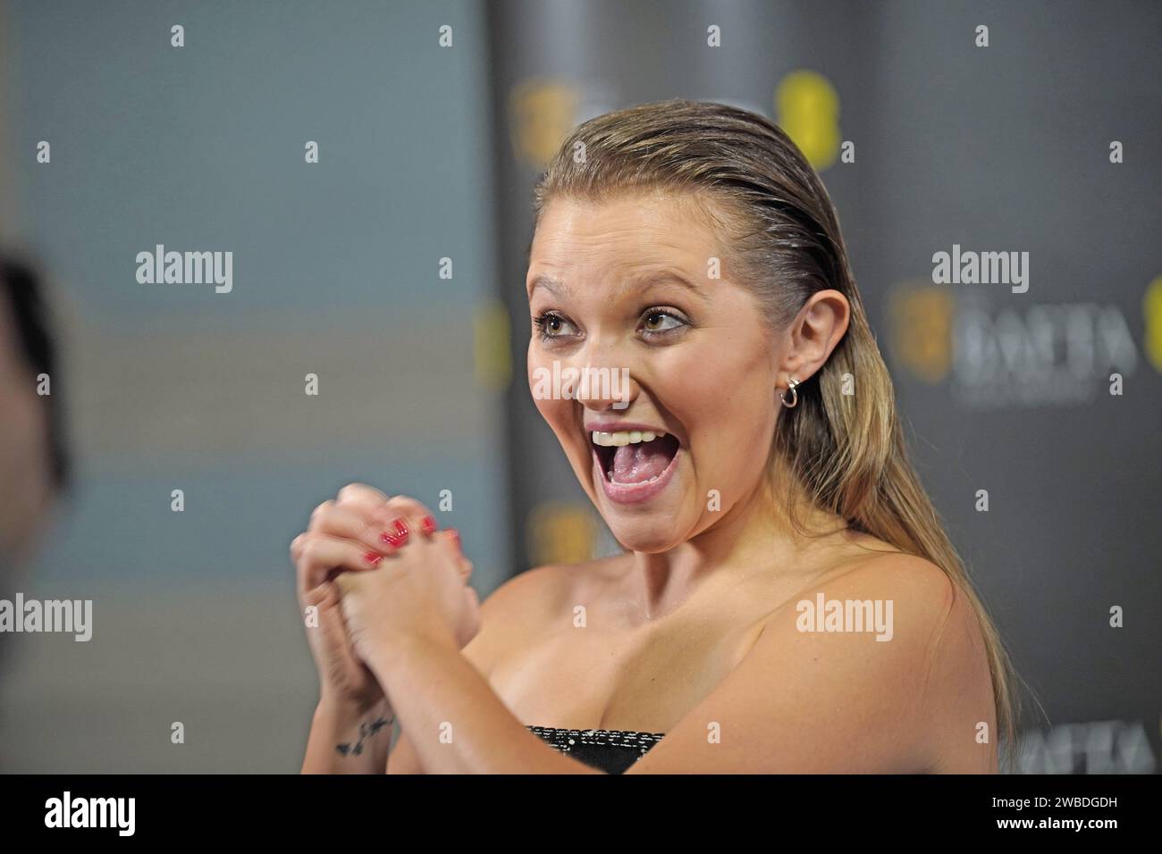 Mia McKennaBruce, at the BAFTA EE Rising Star Award 2023 nominees