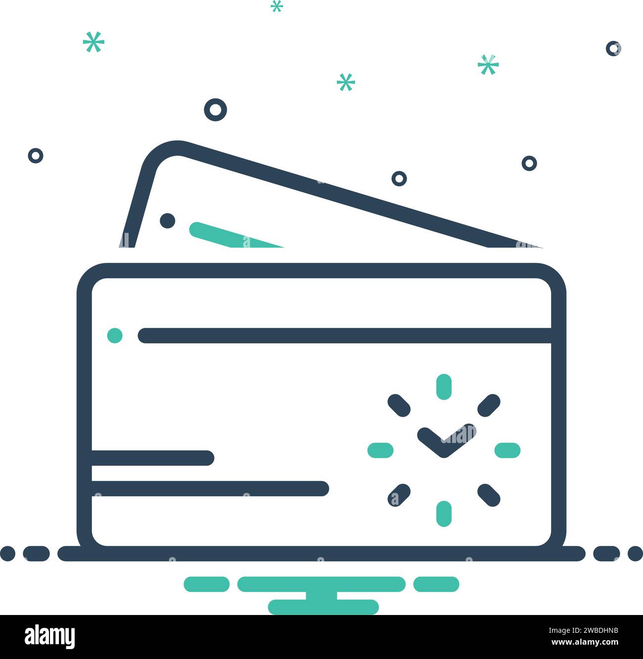 Icon for time card stock vector image art alamy