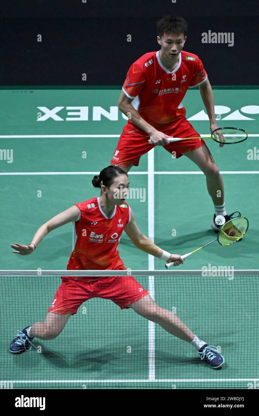 Kuala Lumpur, Malaysia. 10th Jan, 2025. Jiang Zhenbang (R)/Wei Yaxin