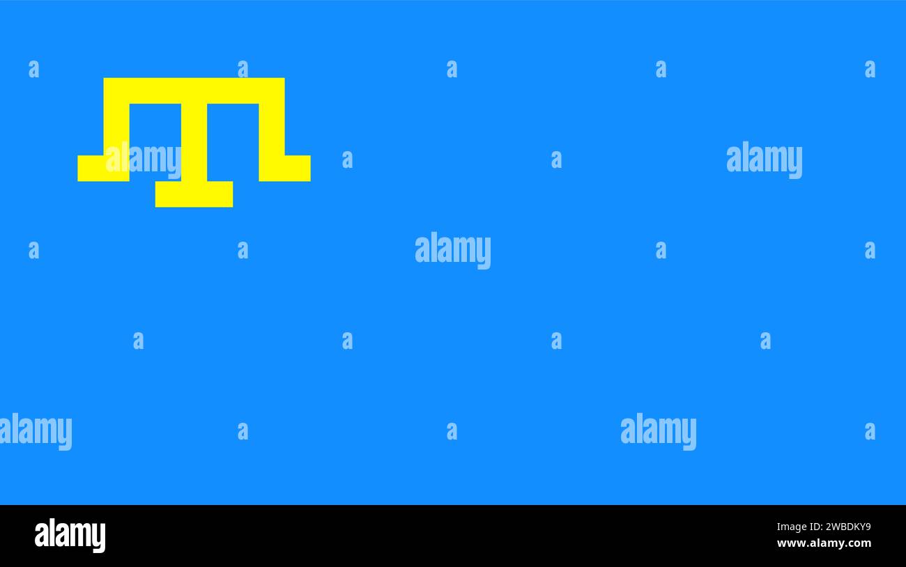 Flag of the Crimean Tatar people Stock Vector Image &amp; Art - Alamy