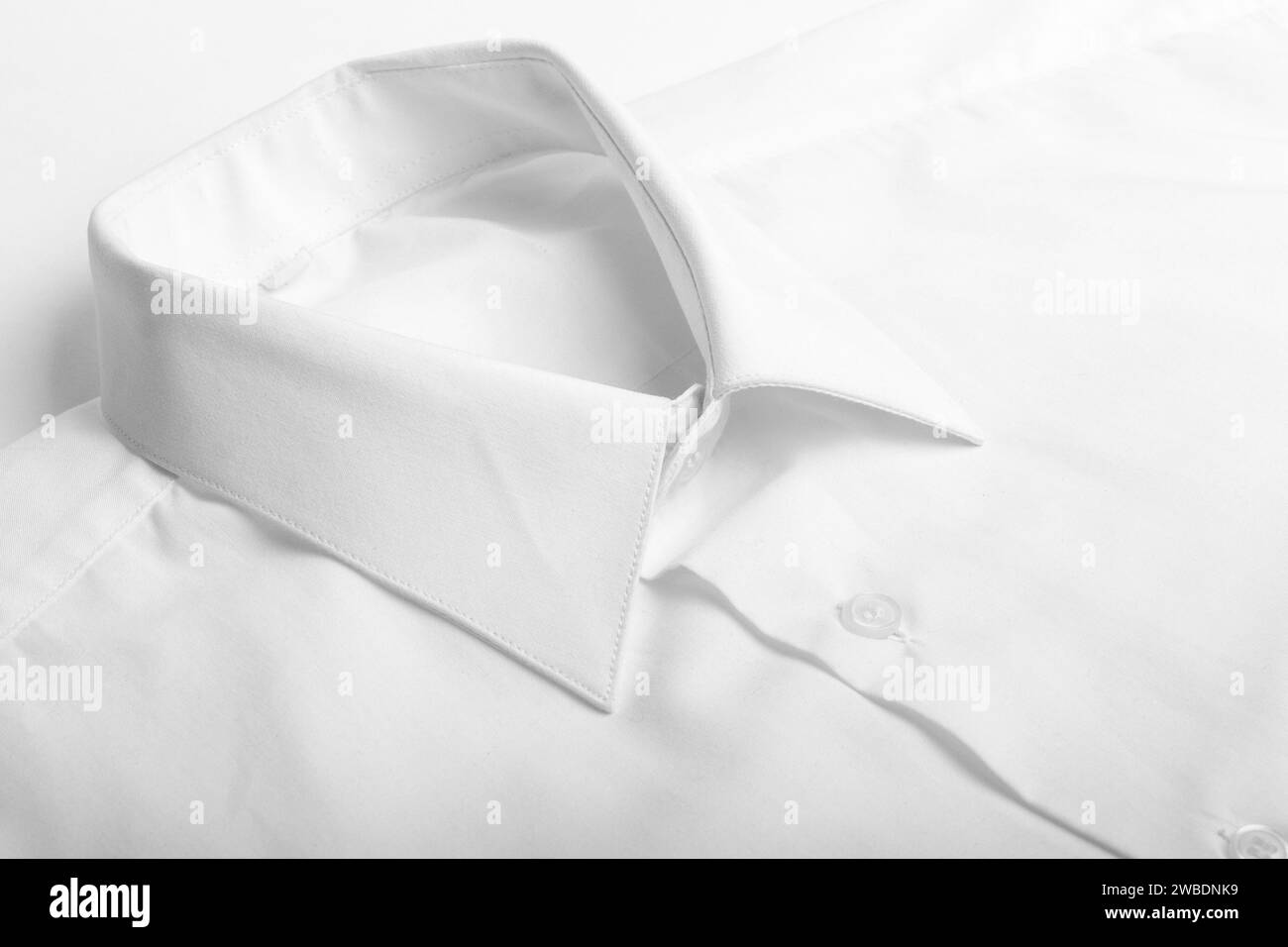 Folded Sleeve Button Down - White
