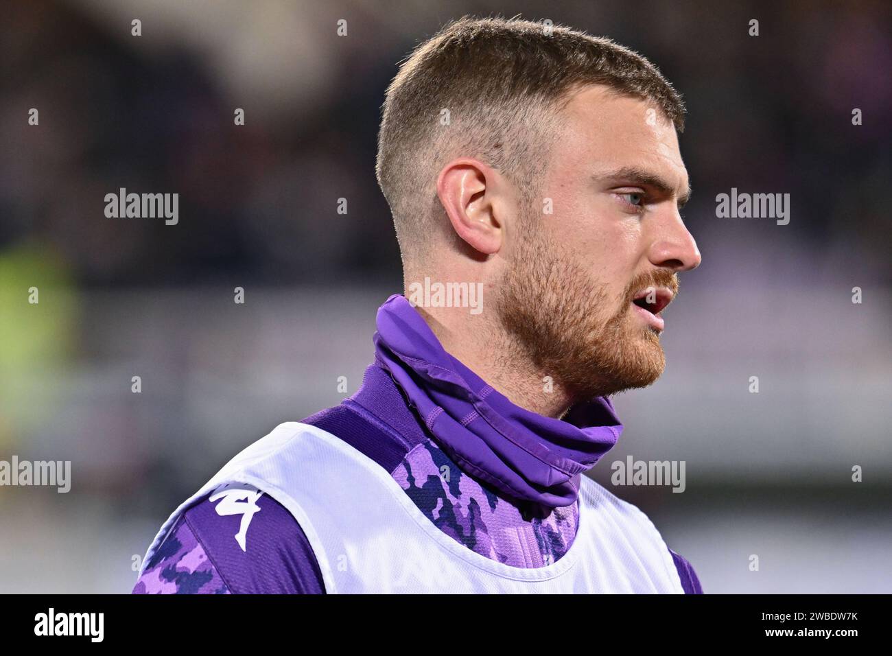 Florence, Italy. 09th Jan, 2024. ACF Fiorentina's forward Lucas Beltran