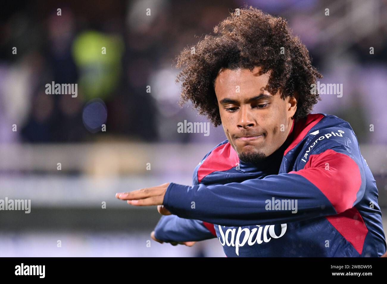 Florence, Italy. 09th Jan, 2024. Bologna FC's forward Joshua Zirkzee