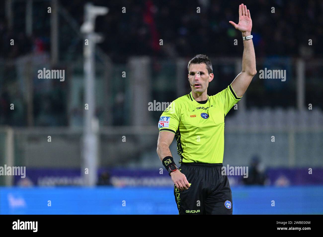 Florence, Italy. 09th Jan, 2024. Matteo Marchetti (referee) during ACF