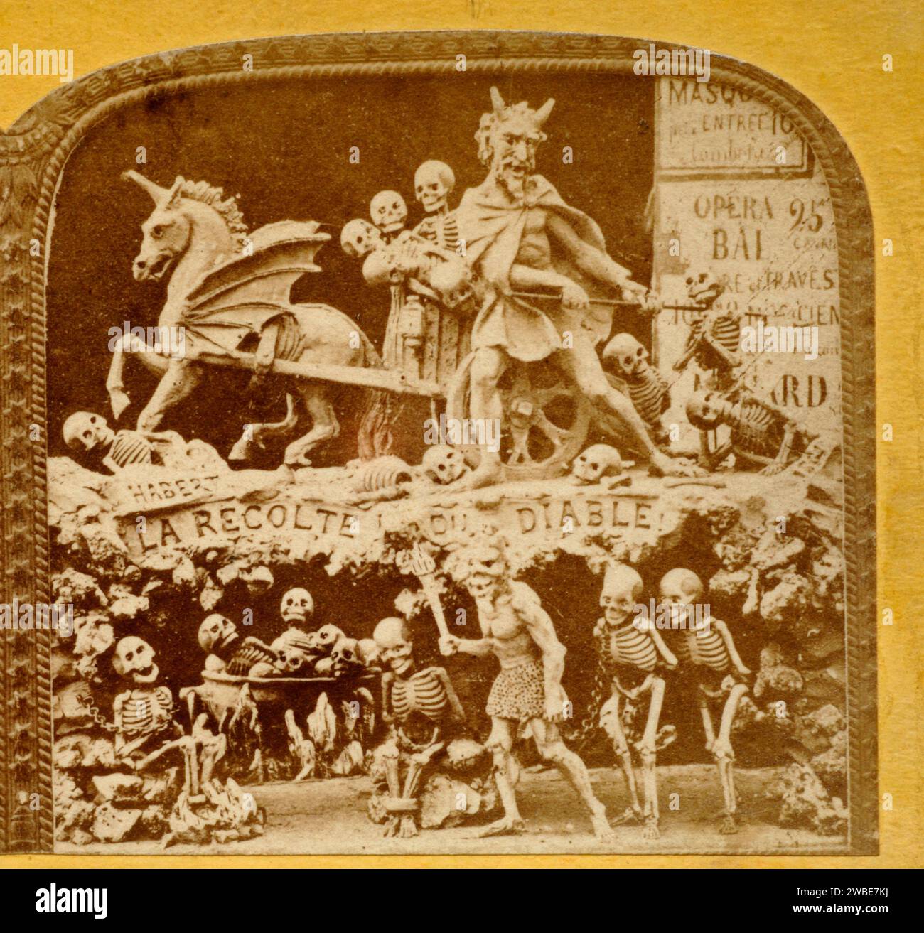 Late 19th UK ‘Diablerie' stereoscopic photograph ‘Tribunal de Satan' Late 19th UK ‘Diablerie' stereoscopic photograph ‘Tribunal de Satan'