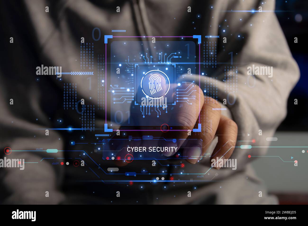 Keypad, cyber shield, lock, technology security system. Digital link. Cyber security with advanced technology. Stock Photo