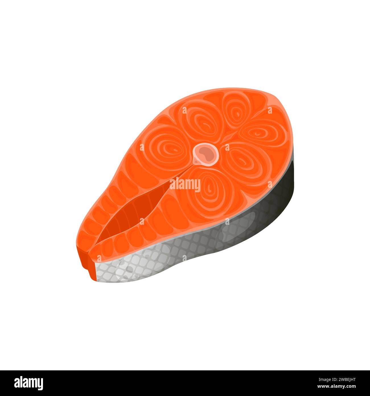 Fresh fish cut market Stock Vector Images - Alamy