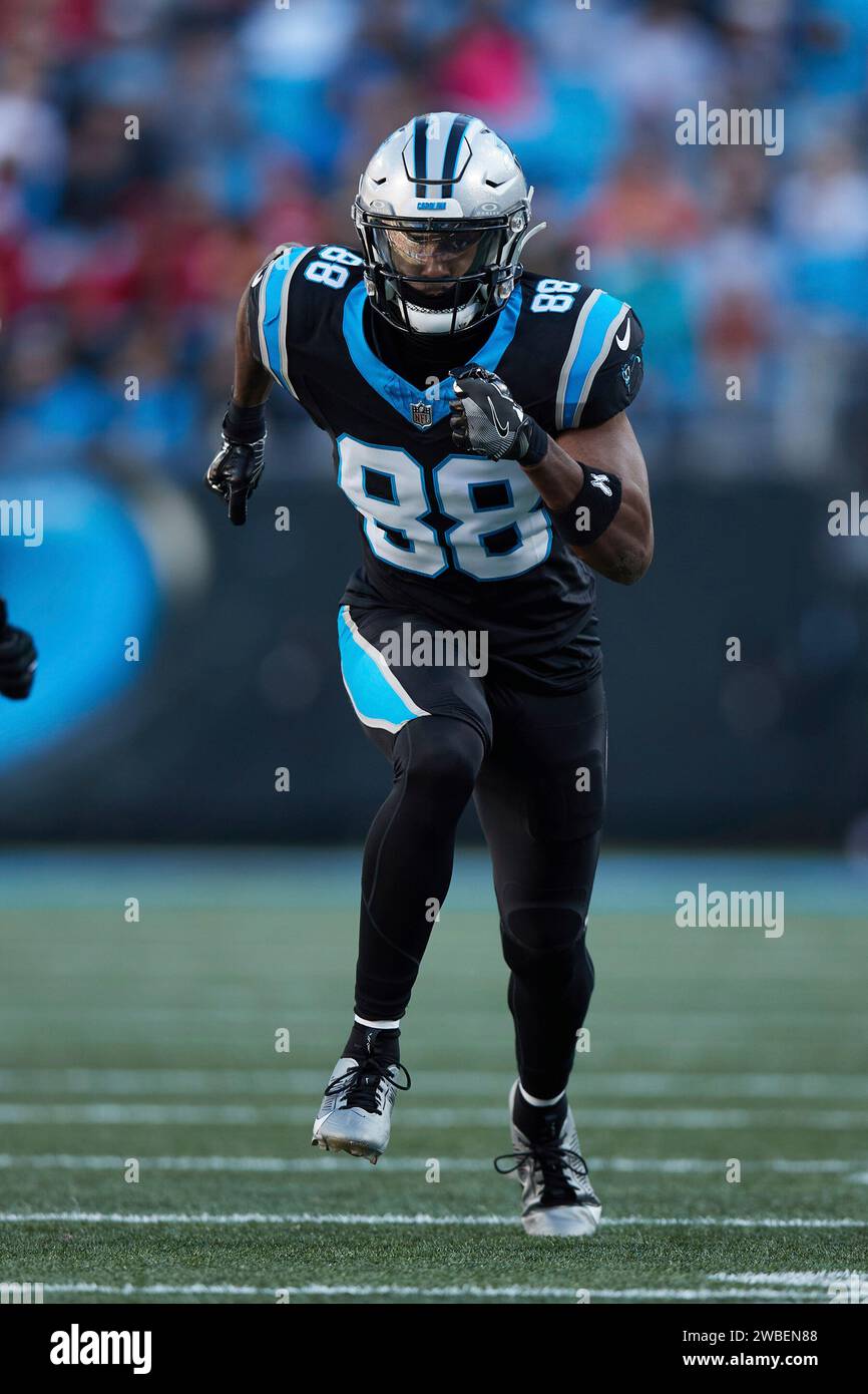 Carolina Panthers wide receiver Terrace Marshall Jr. (88) runs a route ...