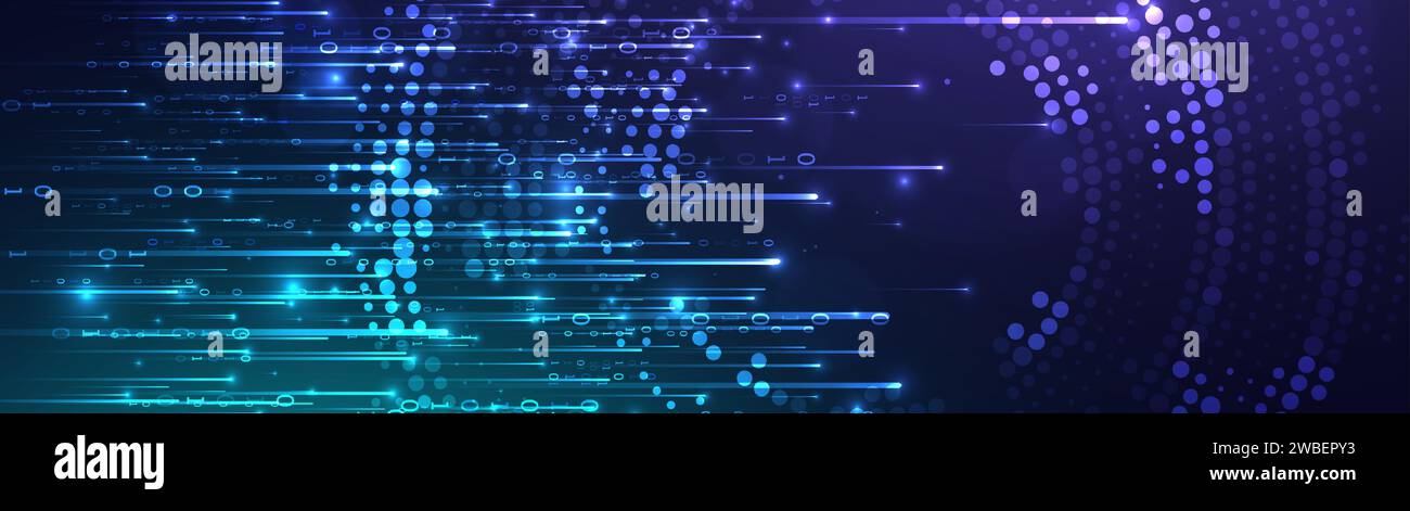 Information data technology background. Hand drawn vector Stock Vector