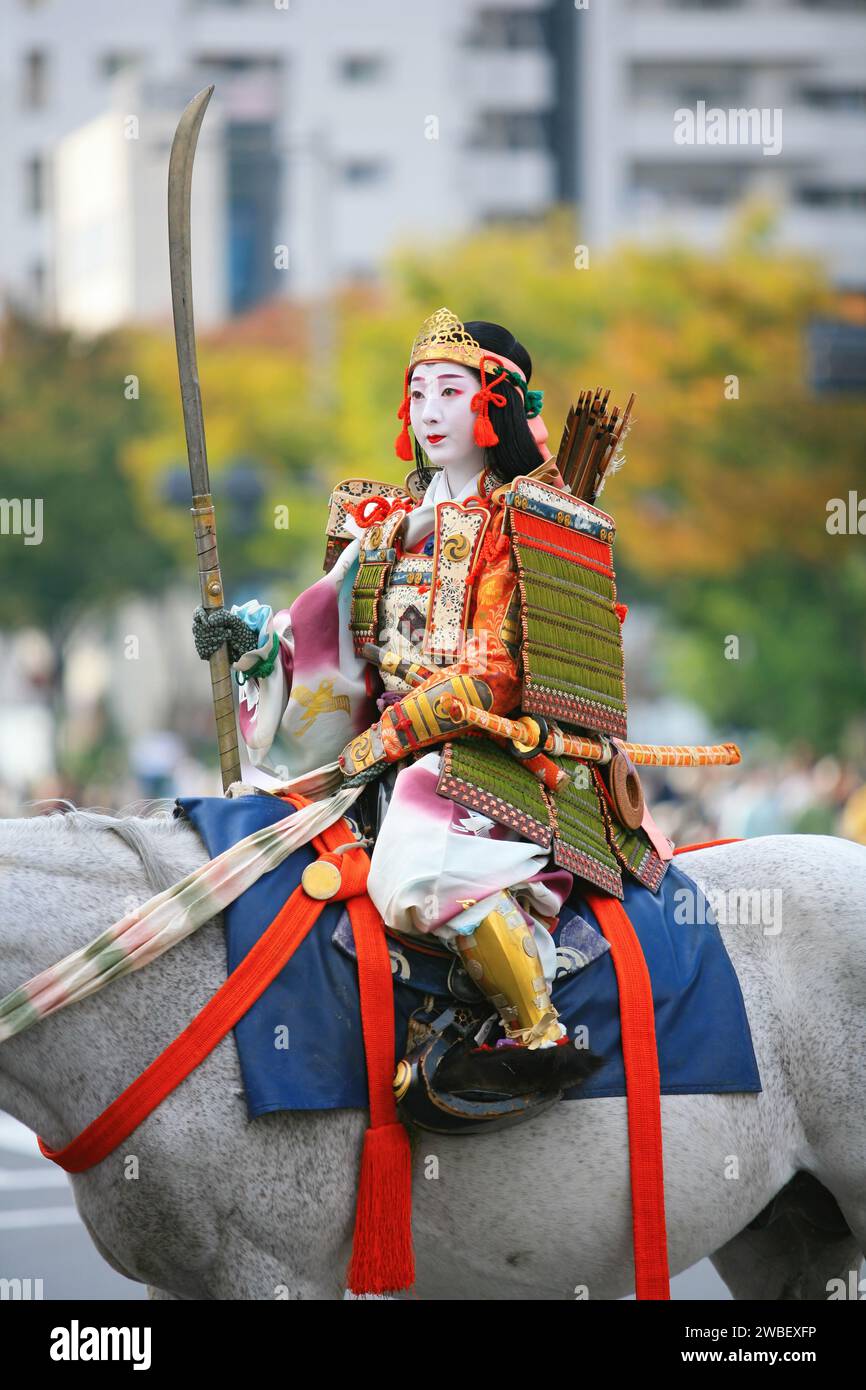 Kyoto, Japan October 22, 2007 Tomoe Gozen a famous female samurai