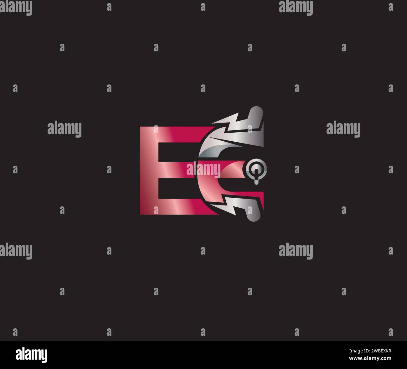 Electric Energy EE letter creative Design Technology logo Stock Vector ...