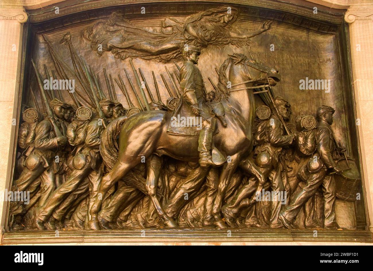 Shaw Memorial, Boston Common, Boston, Massachusetts Stock Photo Alamy