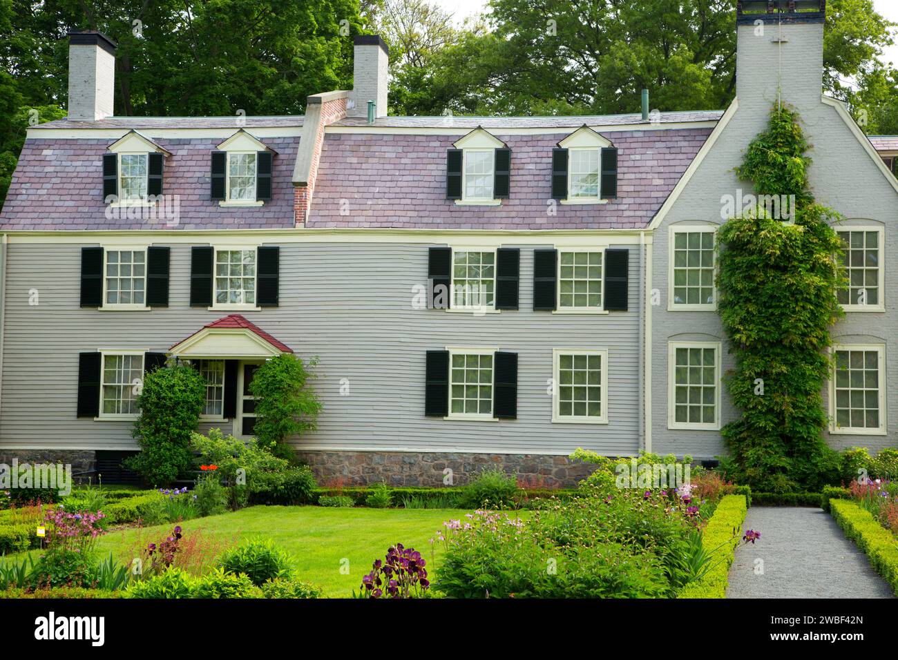 Old House at Peacefield, Adams National Historical Park, Quincy, Massachusetts Stock Photo