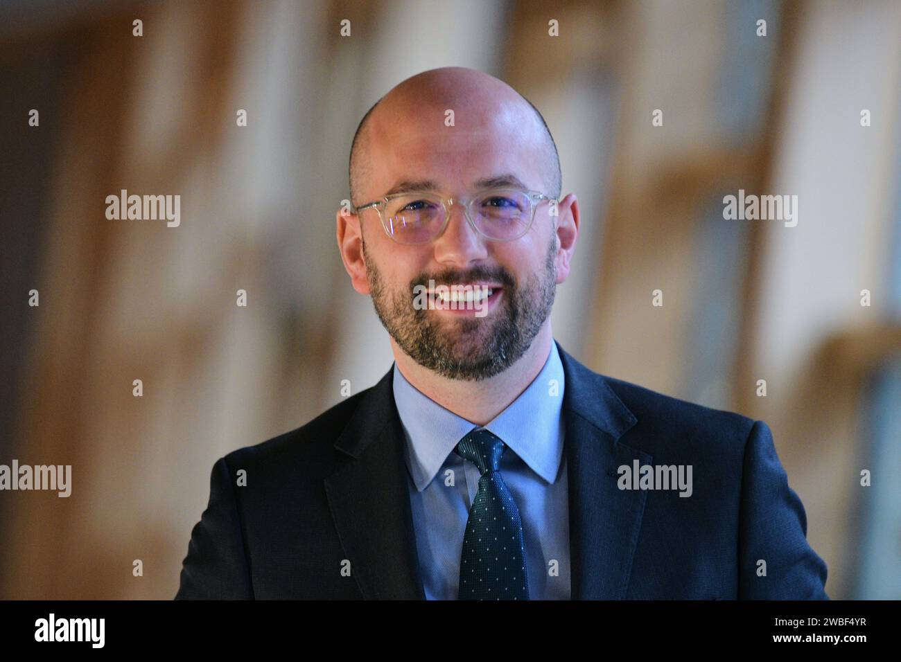 Edinburgh Scotland, UK 10 January 2024. Ben Macpherson MSP at the