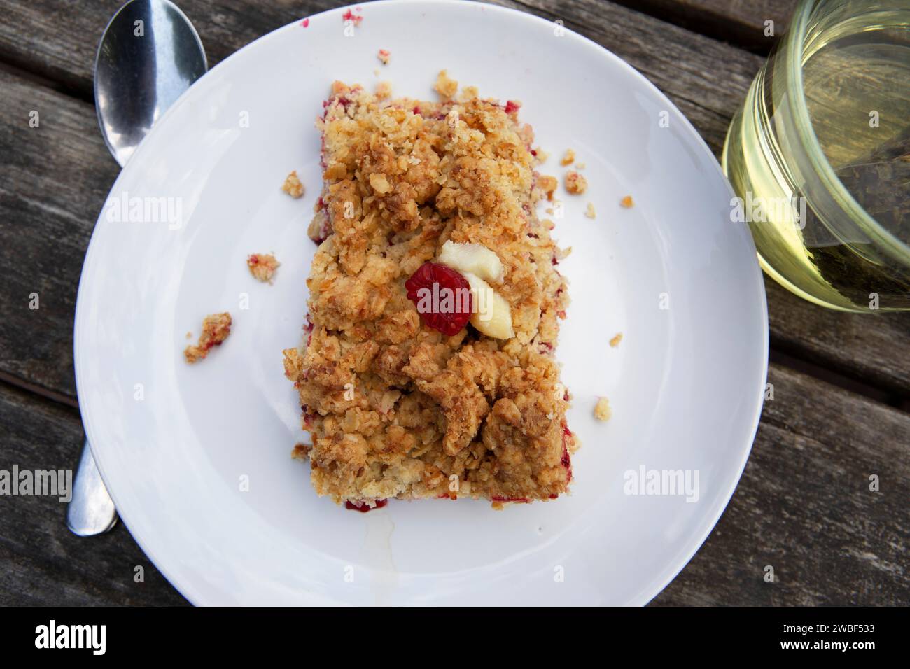 Smulpaj, Swedish dessert, Gothenburg, province of Vaestra Goetalands laen, Sweden, meal, food, plate, served, appetising Stock Photo