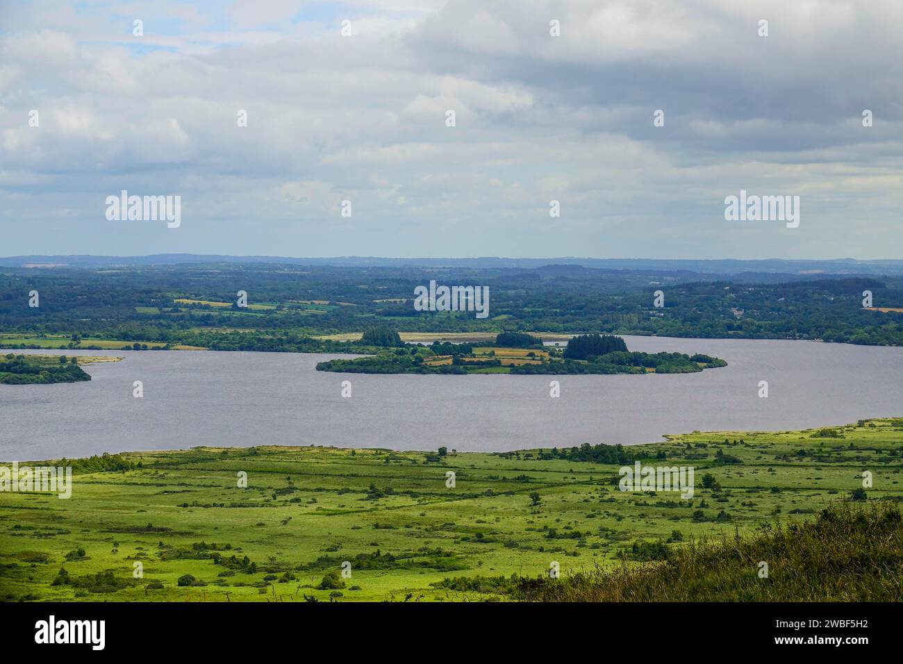 Reservoir de SaintMichel, seen from Mont SaintMichel de Brasparts