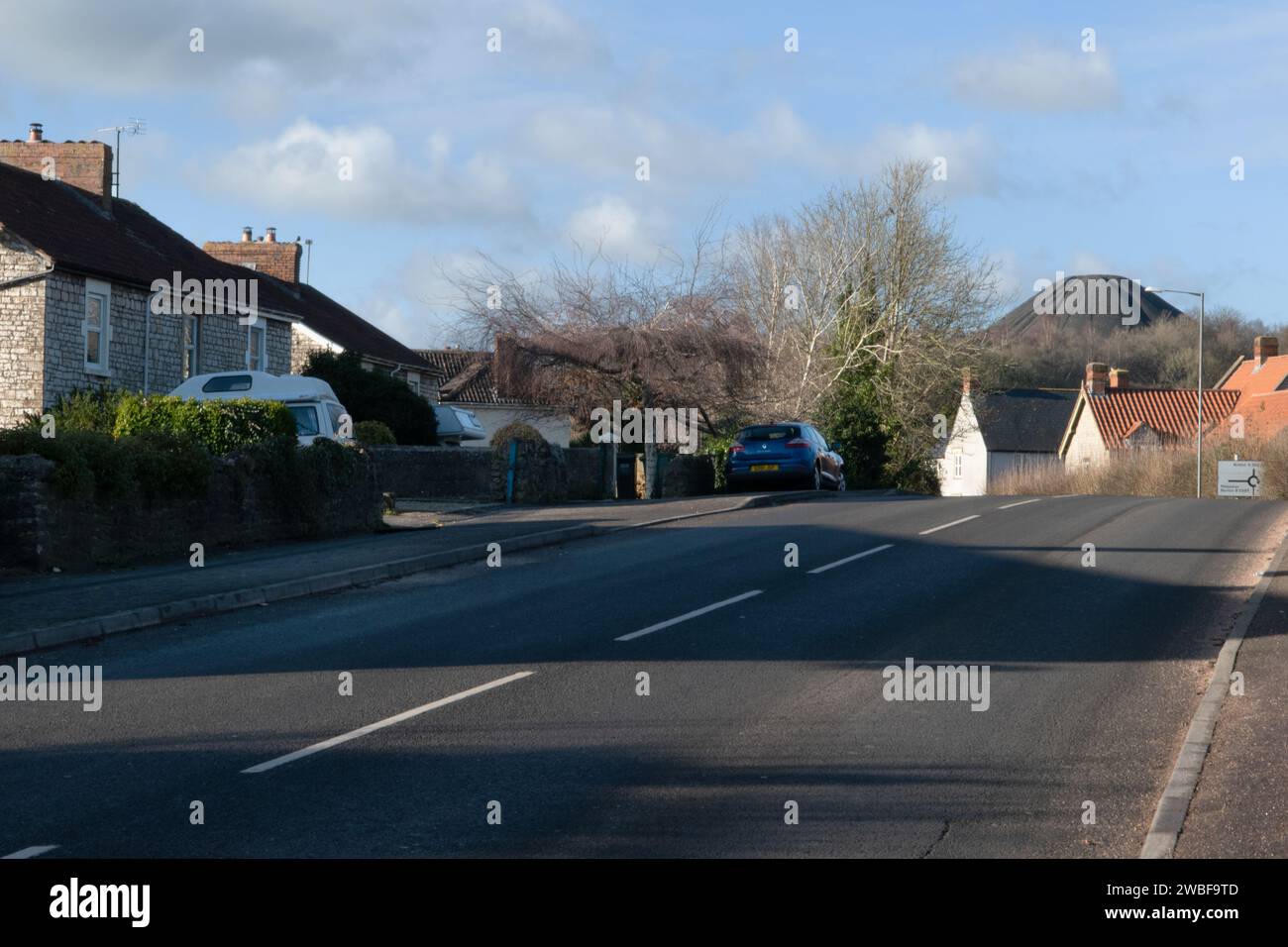 Old Mills Colliery Spoil Heap in the North Somerset Coalfield, Paulton, Somerset, England Stock