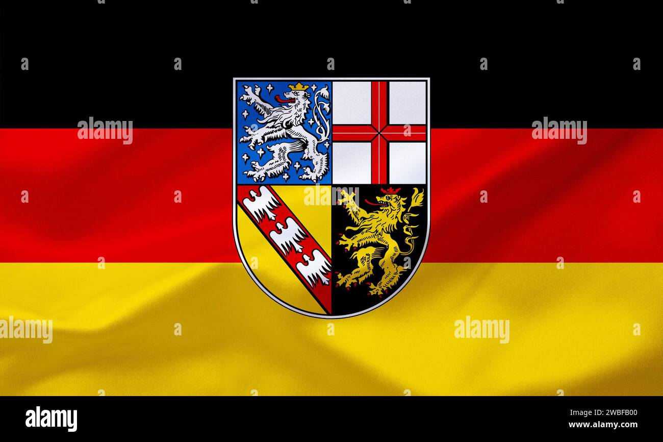 the-flag-of-saarland-national-flag-studio-stock-photo-alamy
