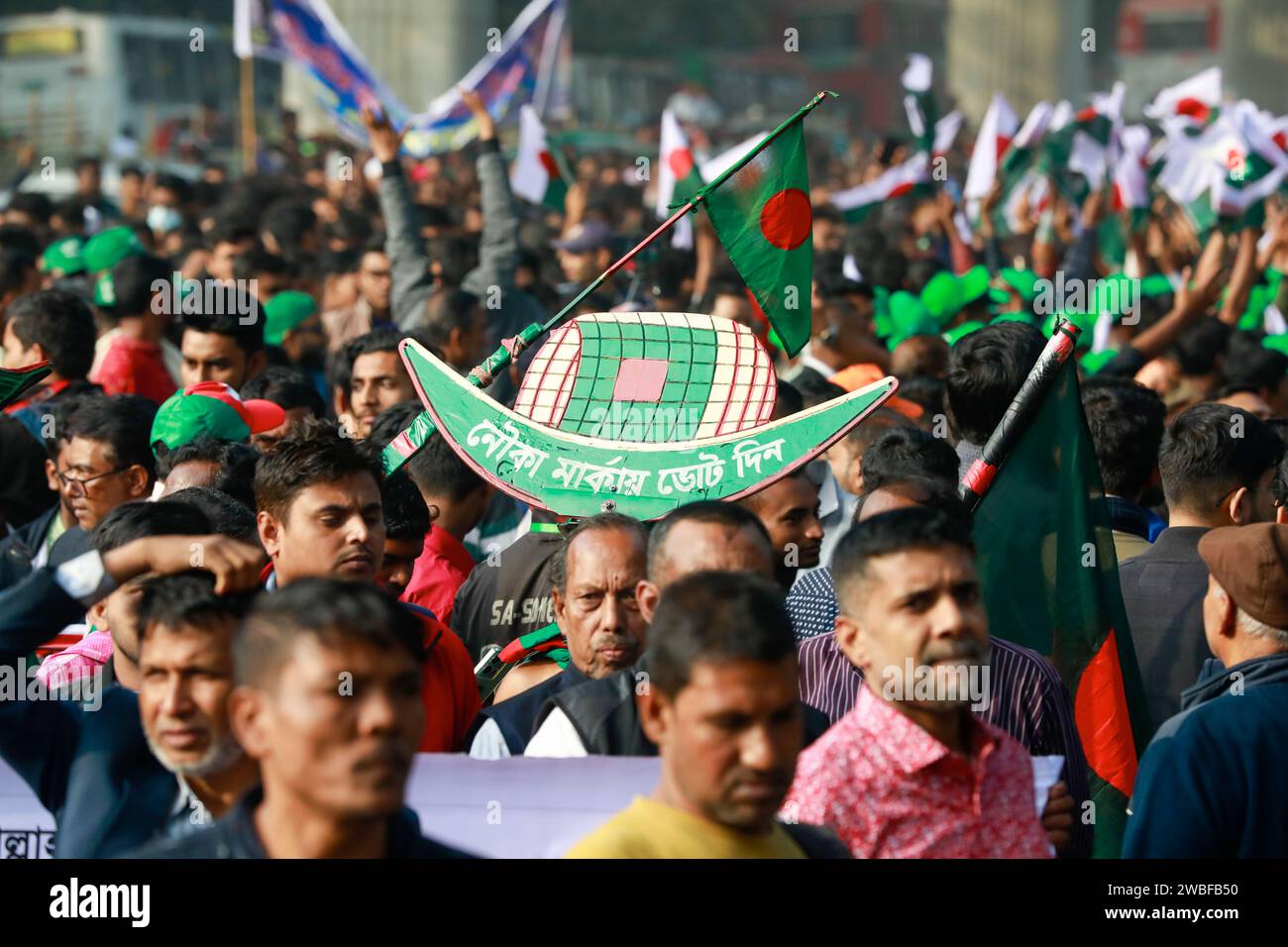 Dhaka, Bangladesh. 10th Jan, 2024. Bangladesh Awami League leaders and