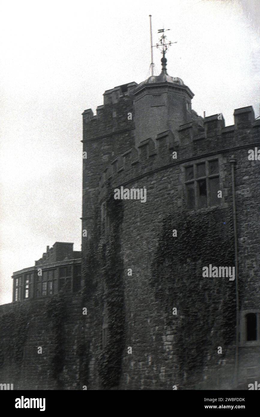 1960s, historical, exterior, rear side view of Walmer Castle, Deal, Kent, England, UK, one of the cinque port defenses built by Henry VIII. Stock Photo