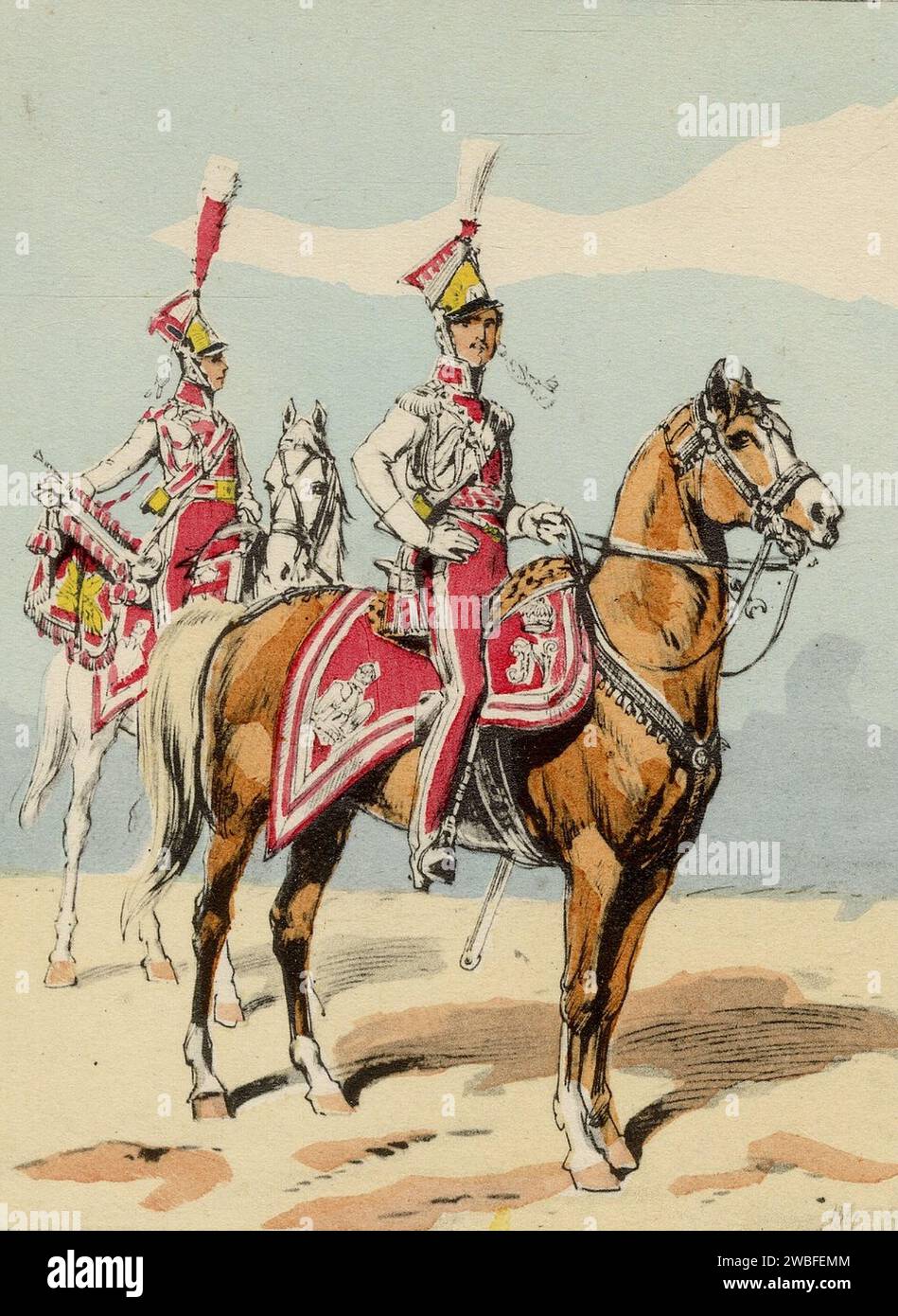 Ancienne figurine à cheval Garde républicaine Garde sans Sabre Quiralu