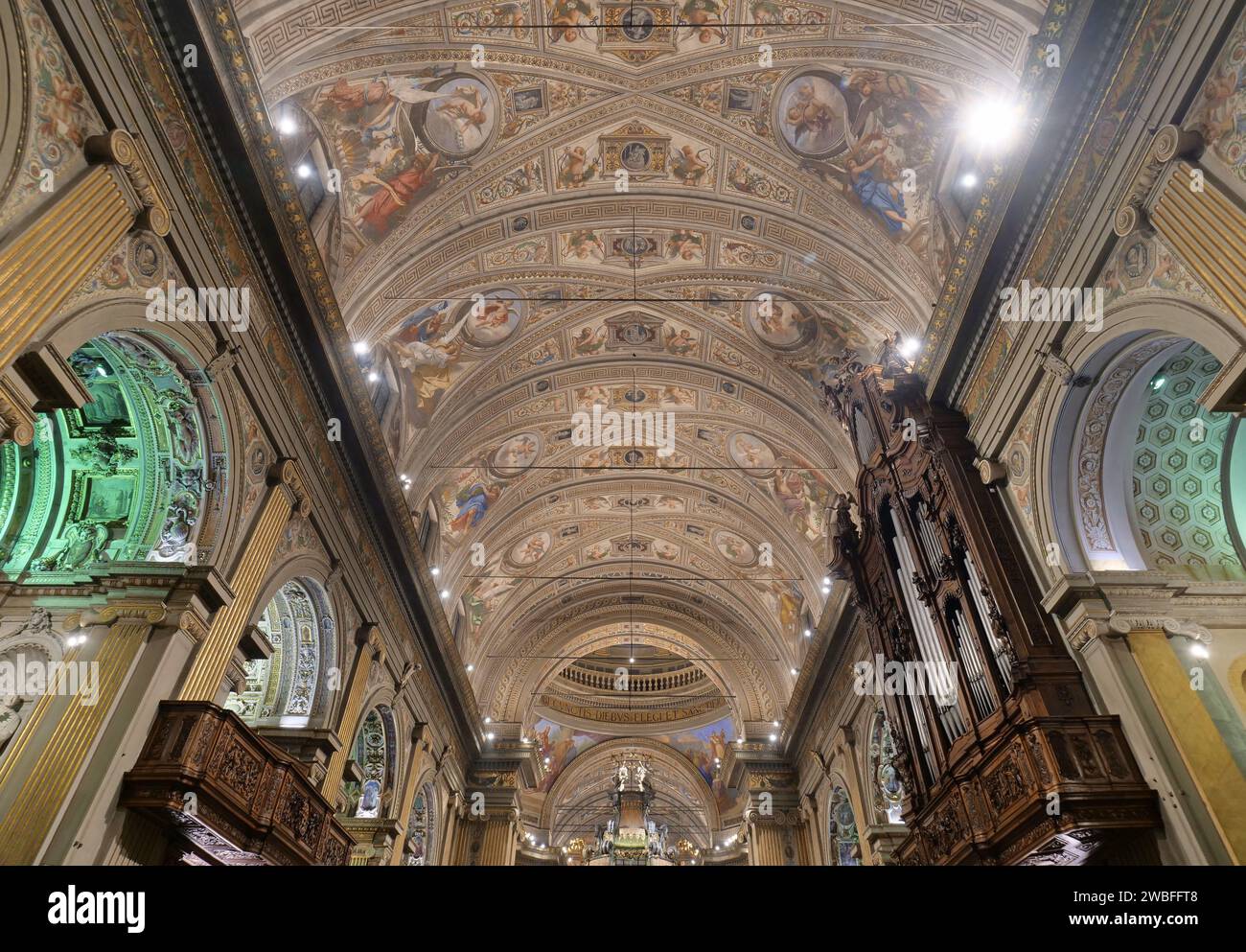 Santa Maria della fonte basilic in Caravaggio sanctuary, Bergamo, Lombardy, Italy Stock Photo