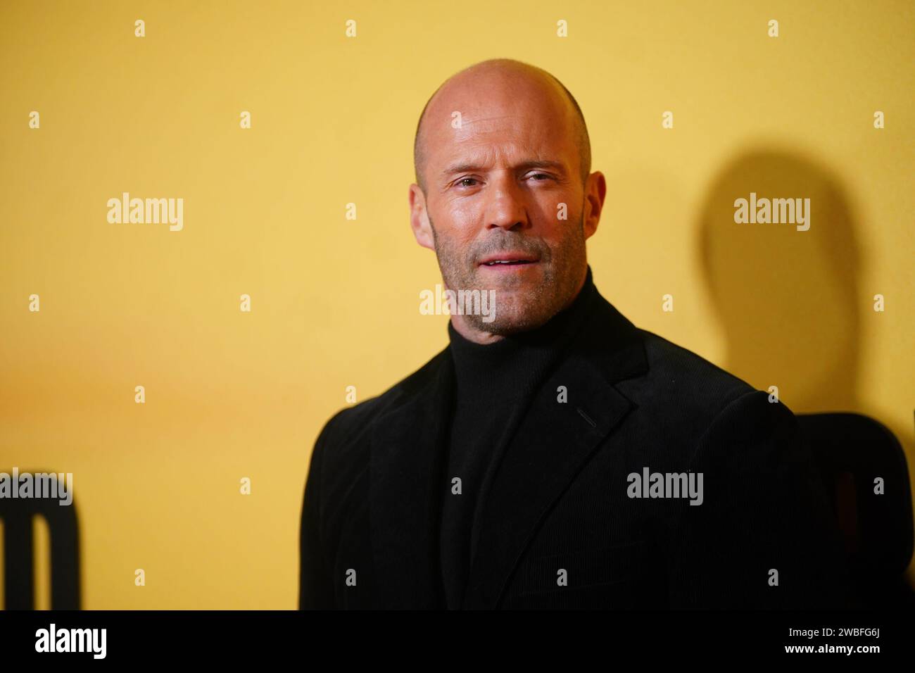 Jason Statham attends the UK premiere of The Beekeeper at Vue Leicester ...