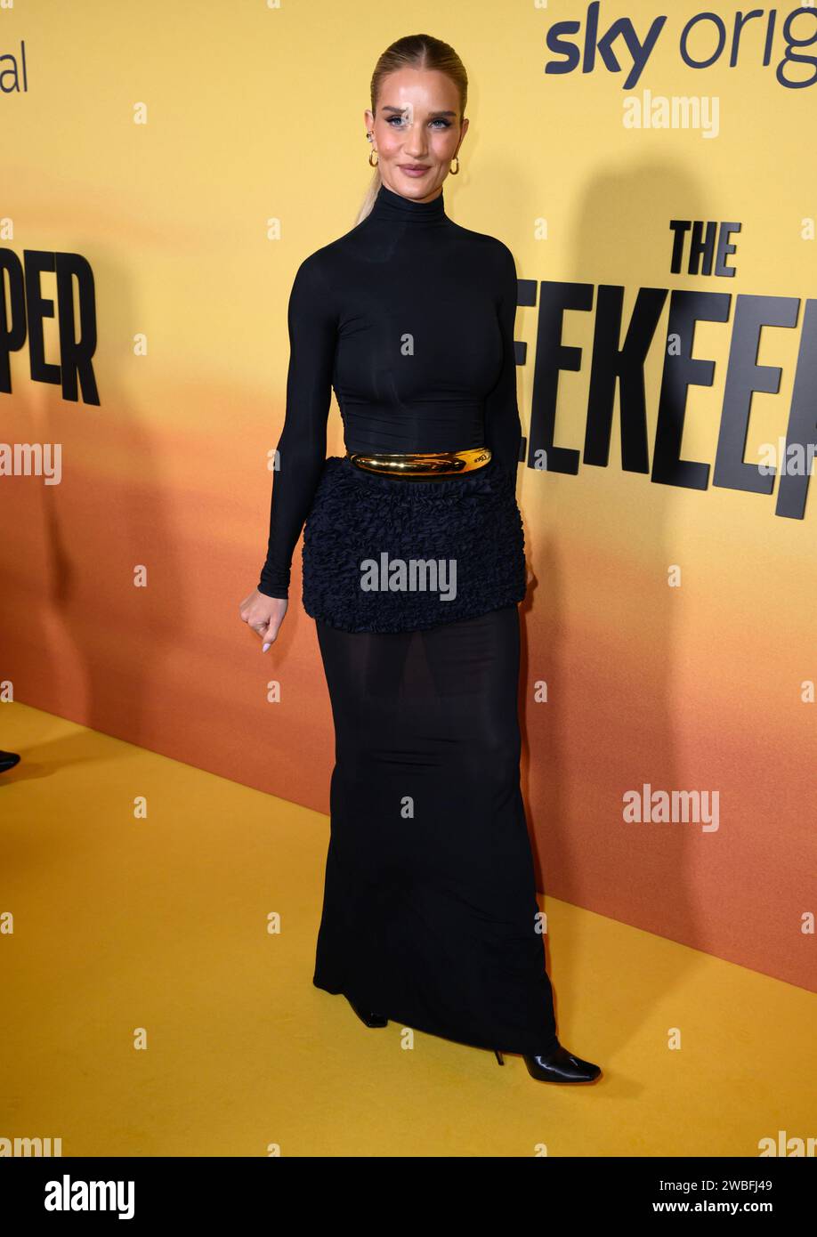 London, UK. January 10th, 2024. Rosie Huntington-Whiteley arriving at