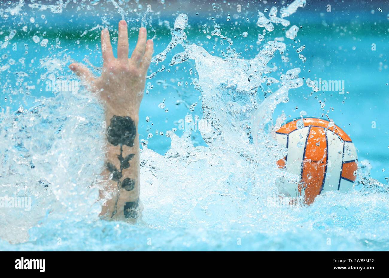 Zagreb, Croatia. 10th Jan, 2024. ZAGREB, CROATIA JANUARY 10 Hand