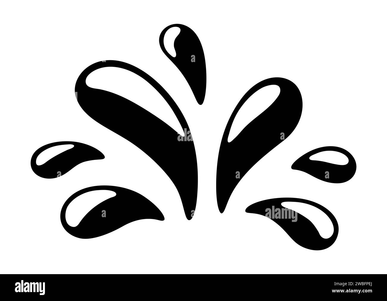 Water flowing in fountain texture Cut Out Stock Images & Pictures Alamy