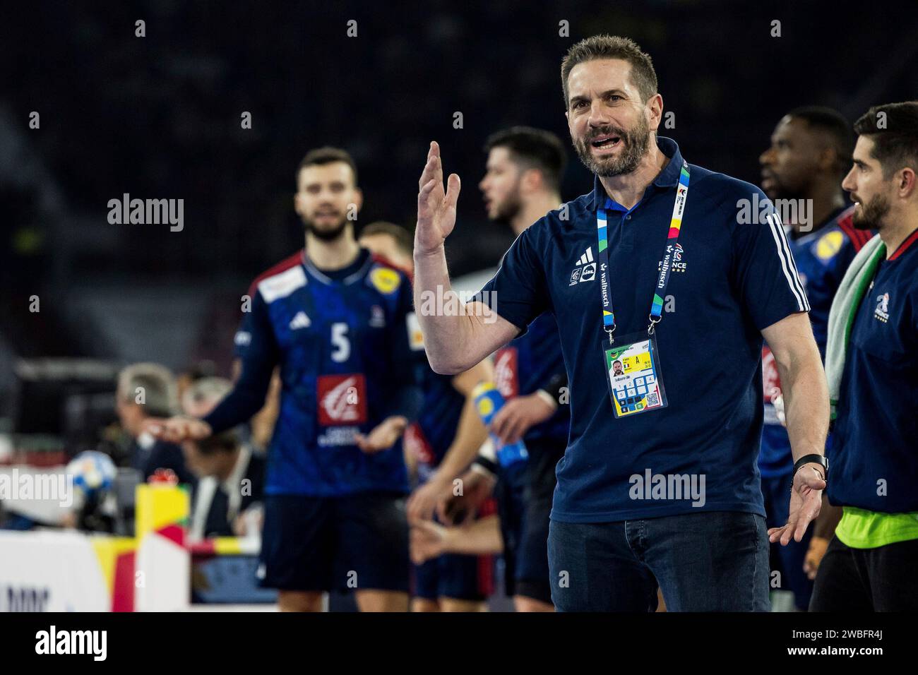 Guillaume Gille (Trainer Frankreich) beschwert sich MEN?S EHF EURO 2024