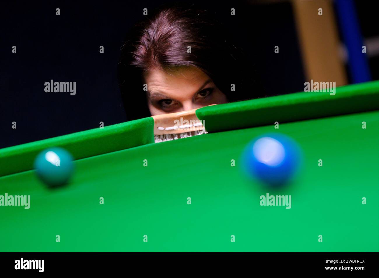 Michaela Tabb, professional snooker & pool referee Stock Photo - Alamy