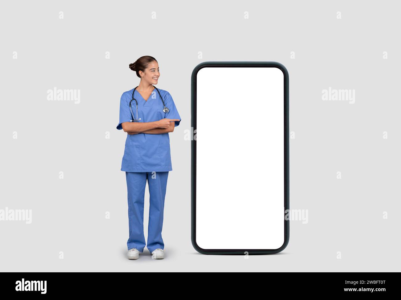 Young nurse stethoscope standing hi-res stock photography and images ...
