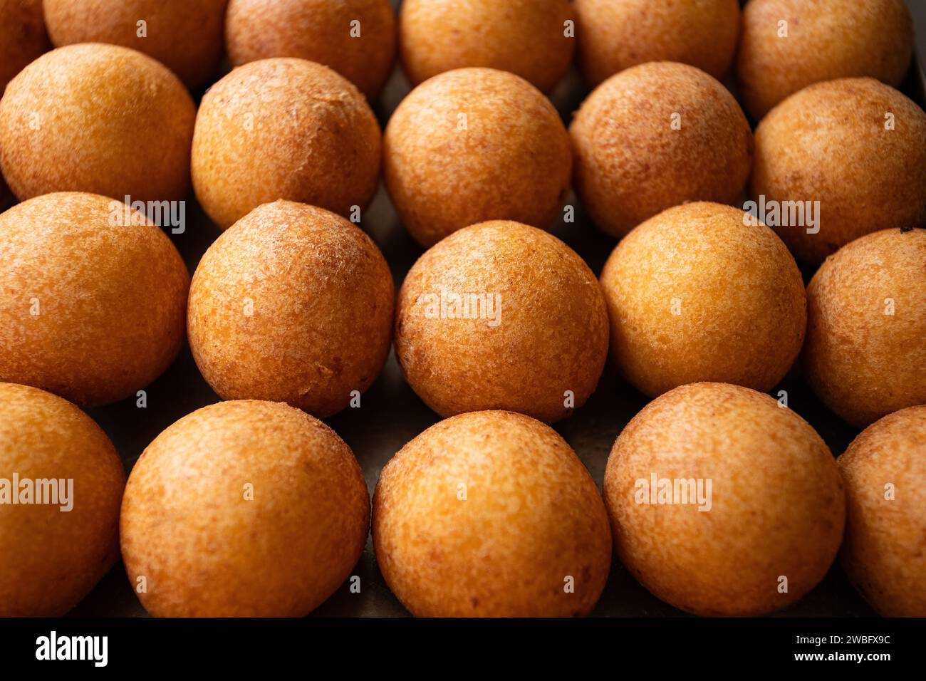 Colombian buñuelos, cheese balls and corn flour - Breakfast Stock Photo