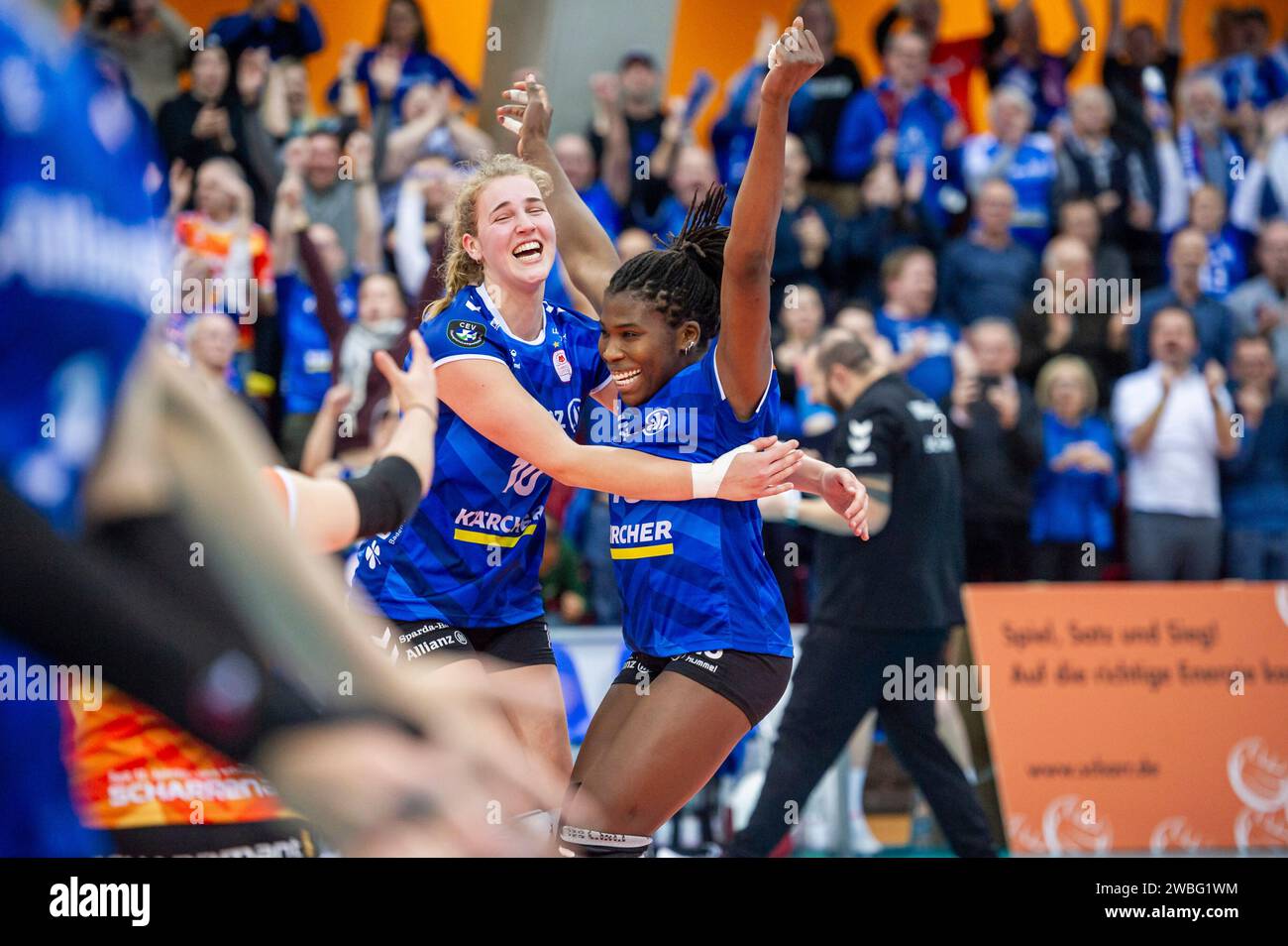 Jolien Knollema (Allianz MTV Stuttgart, 10), Krystal Rivers (Allianz