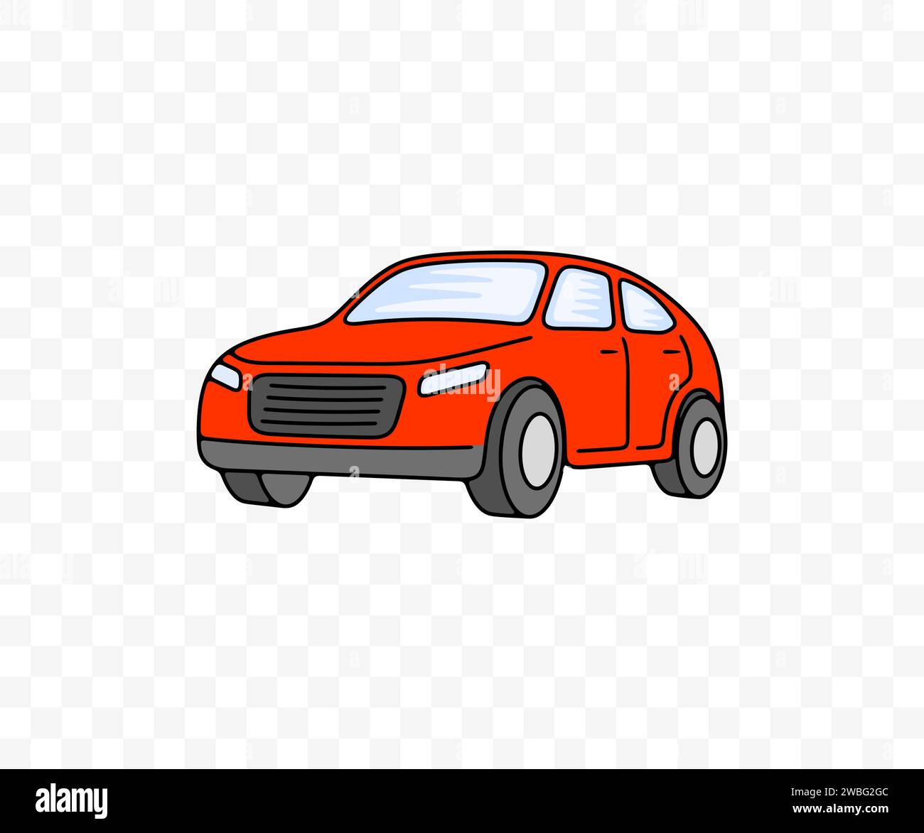 Car, automobile, automotive, vehicle and auto, colored graphic design. Transport, transportation, drive and driving, vector design and illustration Stock Vector