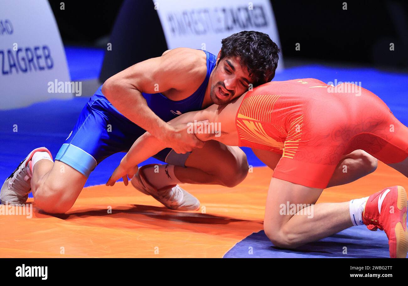 Zagreb, Croatia. 10th Jan, 2024. International Wrestling Tournament