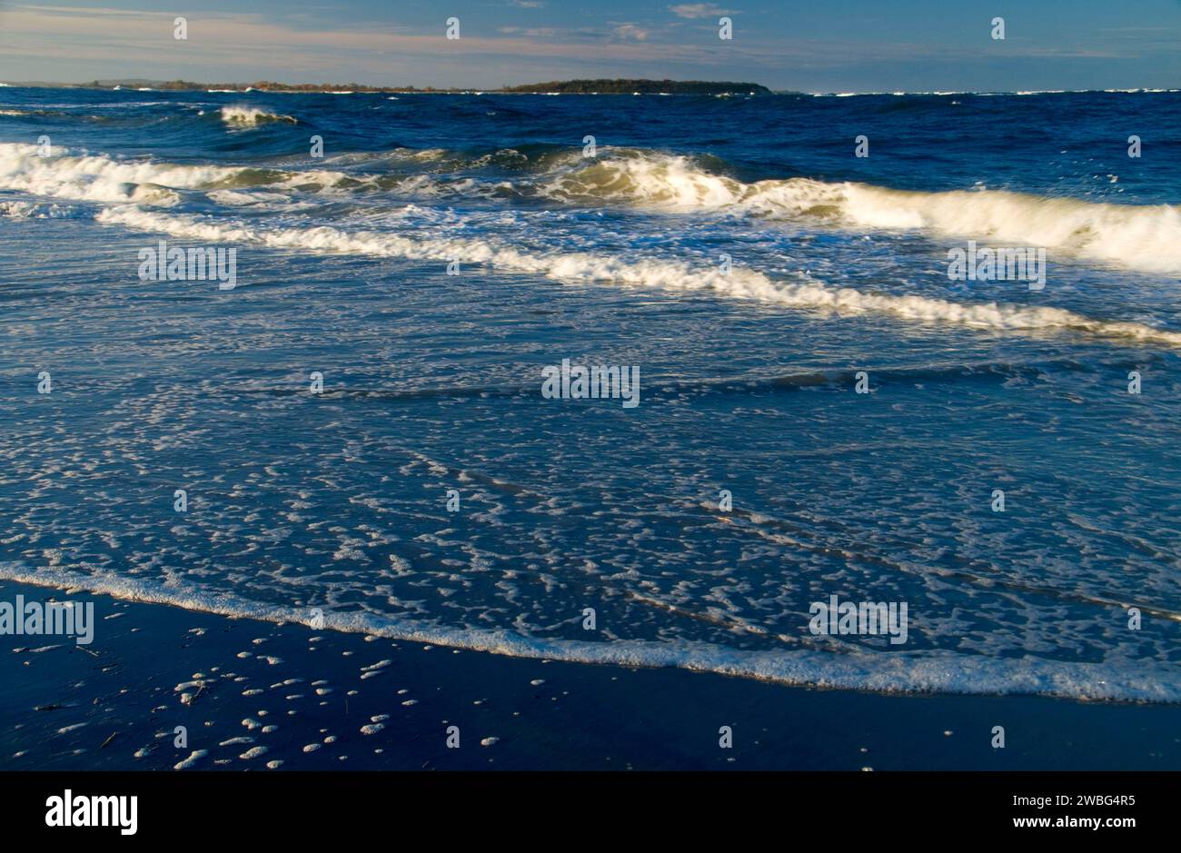 Crane Beach surf, Crane Memorial Reservation, Massachusetts Stock Photo
