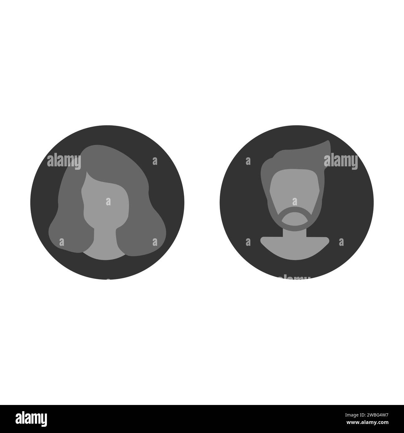 Male avatar profile picture icon Black and White Stock Photos & Images ...