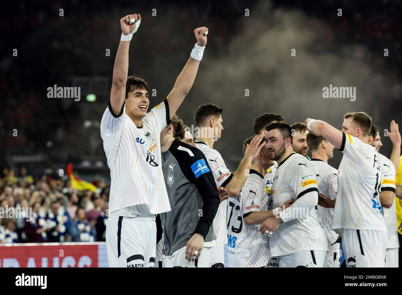 Julian K?ster (Deutschland, #18) Jubelt MEN?S EHF EURO 2024 ...